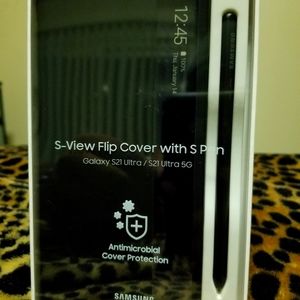 Samsung Galaxy ultra 21 s view flip with pin